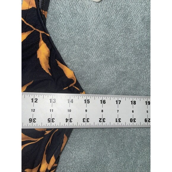 Miraclesuit Swimsuit Women 12 Black One Piece V-Neck Wireless Tropical Beach‎ - Picture 6 of 11